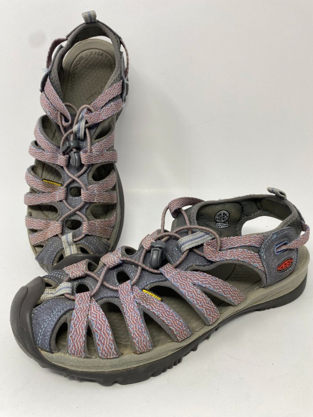 Keen Whisper Waterproof Sandals Womens 10 Purple Flint Stone Bossa Nova Hiking